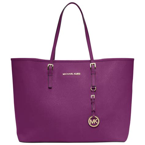 Michael Kors purple tote bag